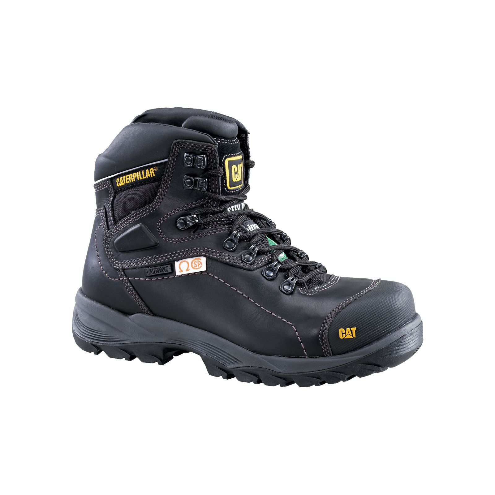 Caterpillar Diagnostic Hi Csa (Waterproof) Philippines - Mens Work Boots - Black 51702RUGH